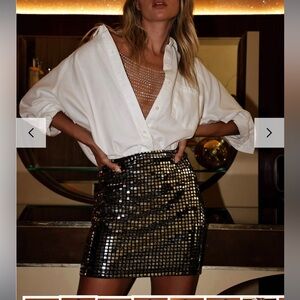 12th Tribe Sequin Skirt Medium
